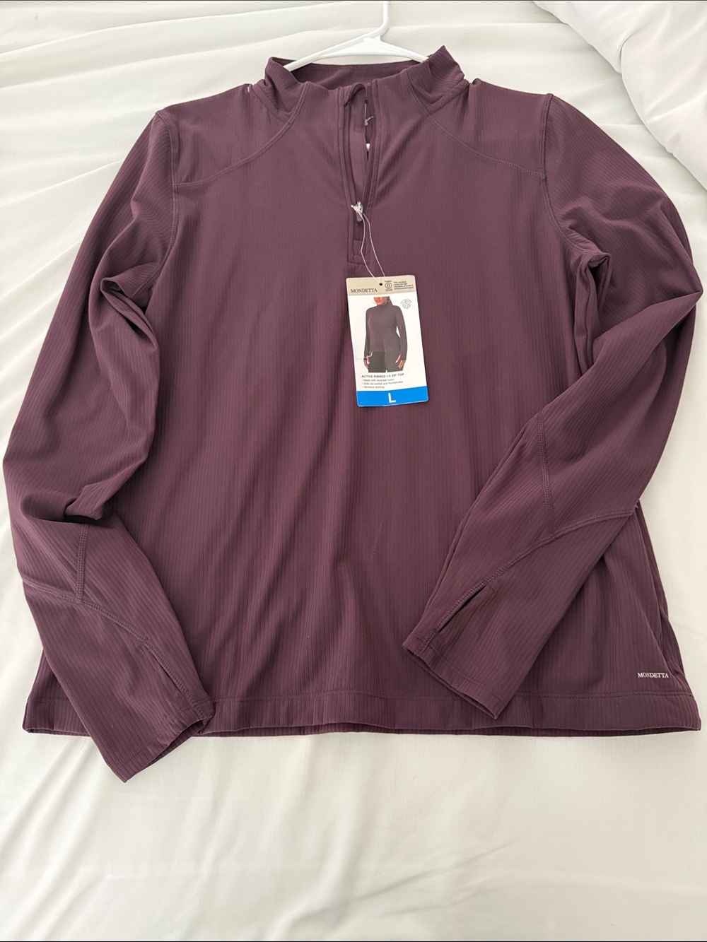Mondetta Women's Quarter-Zip Pullover - Plum Purple